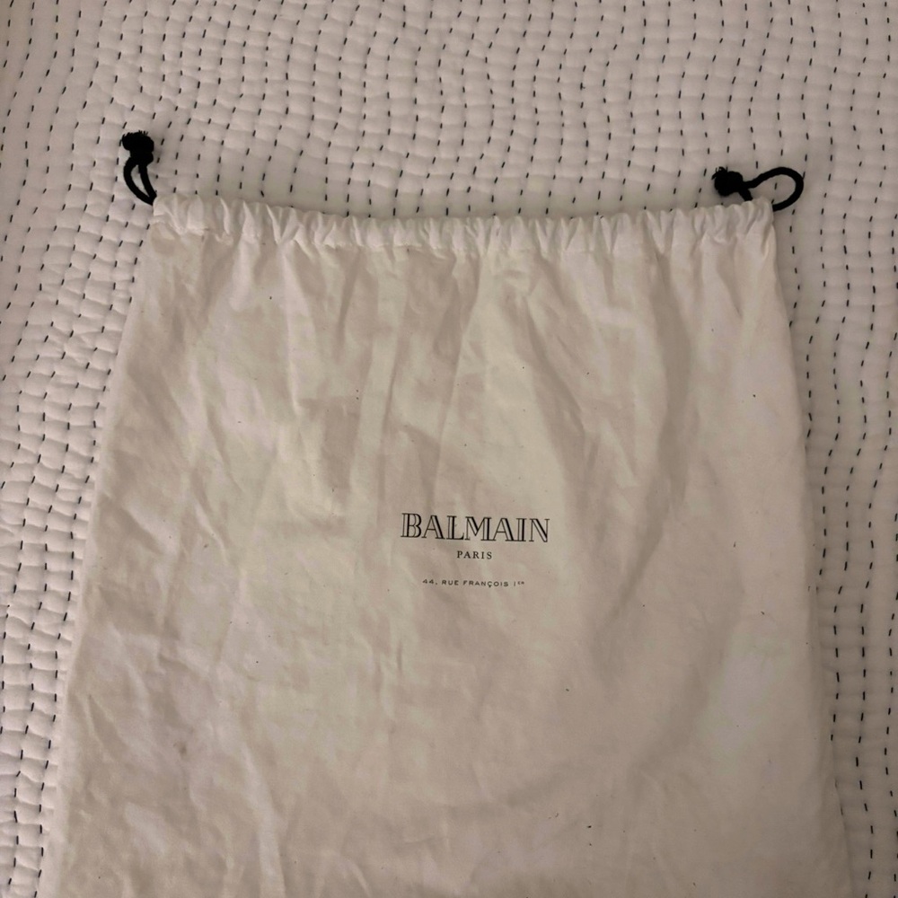 Balmain B-Army 18 Logo Crossbody Bag with Gold chain - Picture 7 of 12